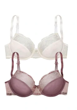 Nuance Bügel-BH, (Packung, 2 Stück), Mit Schöner Stickereispitze, Dessous -Bikini Mode Geschaft 7eb3775e4c853bea931fb3335ee71aaf