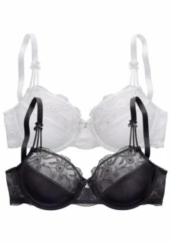 Nuance Bügel-BH, (Packung, 2 Stück), Mit Schöner Stickereispitze, Dessous -Bikini Mode Geschaft 7fdf75c3fca77fb2b4c60b28f2b16bb8
