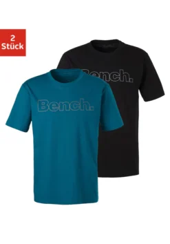 Bench. Loungewear T-Shirt, (2 Tlg.), Mit Bench. Print Vorn -Bikini Mode Geschaft 811d6a128b881b1deb69509880c0f1d9