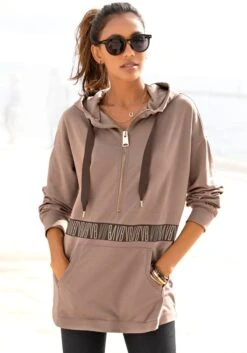 Venice Beach Kapuzensweatshirt, Mit Reißverschluss Vorne