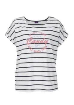 Buffalo Pyjama, (2 Tlg., 1 Stück), Im Streifenlook Mit Farbigem Frontprint -Bikini Mode Geschaft 82629a46dbb3e3e4ee969f8220c1b455