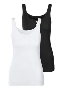 Bench. Unterhemd, (Packung, 2er-Pack), Aus Baumwoll-Piqué -Bikini Mode Geschaft 82ae2fdf5b489aaee7f71badb5182553