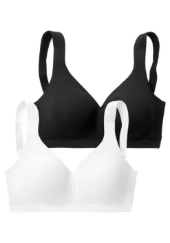 Petite Fleur Bügelloser BH, (Packung, 2 Stück), Aus Sanfter Baumwolle, Basic Dessous -Bikini Mode Geschaft 832a2a17de27269f7a47eb78f032f8fc