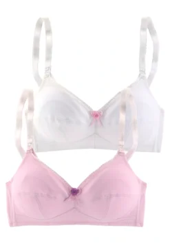 Petite Fleur Still-BH, (Packung, 2 Stück), Ohne Bügel, Mit Aufhakbaren Clips, Basic Dessous -Bikini Mode Geschaft 837b2f1c262c183e0a1d1bafa127177f