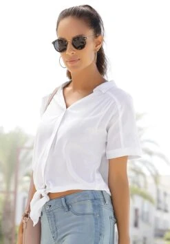 Buffalo Hemdbluse, Mit Knotendetail