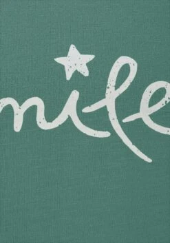 Beachtime T-Shirt, Mit Modischem Frontdruck "Smile" -Bikini Mode Geschaft 85677da30f434e0c4ca0d65f2ffa61b3