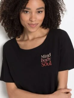 S.Oliver Pyjamaoberteil, Mit Frontdruck