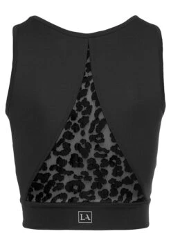 LASCANA ACTIVE Funktionsshirt, Mit Mesh-Einsatz Und Leo Muster -Bikini Mode Geschaft 87cb01c2ca2f8439c695b088df0cd127