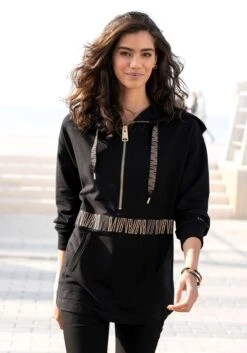 Venice Beach Kapuzensweatshirt, Mit Reißverschluss Vorne -Bikini Mode Geschaft 880da157355a6588db50214e9fe6b73d