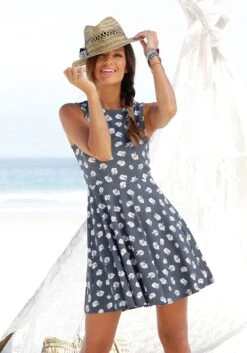 Beachtime Strandkleid, Mit Blumendruck