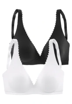 Petite Fleur Bralette-BH, (Packung, 2 Stück), In High-Apex-Schnittform Mit Schöner Zierborte, Basic Dessous -Bikini Mode Geschaft 8a83af8d9ae4d1e5508209285feb13e1