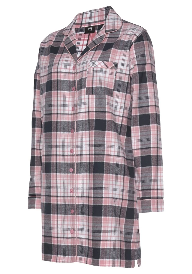 H.I.S Nachthemd, (1 Tlg.), Aus Flanell Im Karo-Design 6 H.I.S Nachthemd, (1 Tlg.), Aus Flanell Im Karo-Design – Bild 4