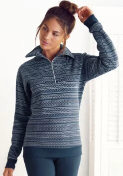 S.Oliver Sweatshirt, Mit Norwegermuster