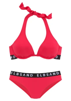 Elbsand Bügel-Bikini, Mit Kontrastfarbenen Markenschriftzügen -Bikini Mode Geschaft 8ed3a5c109fcadcd8cbe305f350891f2