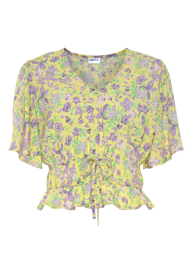 Beachtime Druckbluse, In Verkürzter Form 4 Beachtime Druckbluse, In Verkürzter Form – Bild 2