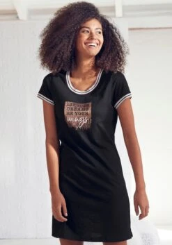 Vivance Dreams Nachthemd, Mit Statement-Print -Bikini Mode Geschaft 9101ee64044225ba638de51df36653b5