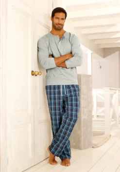 S.Oliver Pyjama, (2 Tlg., 1 Stück), In Langer Form Mit Knopfleiste 10 S.Oliver Pyjama, (2 Tlg., 1 Stück), In Langer Form Mit Knopfleiste -Bikini Mode Geschaft 91a92295a6266baa2d71a37216a54161