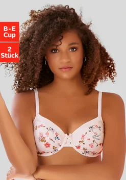 Petite Fleur Bügel-BH, (Packung, 2 Stück), Aus Weicher, Nachhaltiger Baumwolle, Basic Dessous