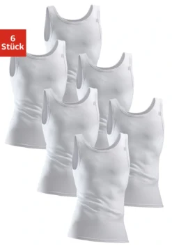 Clipper Exclusive Unterhemd, (6 St.), In Feinripp-Qualität