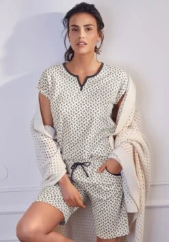 S.Oliver Pyjamaoberteil, Mit All-Over Print -Bikini Mode Geschaft 936c5cbdf6f98500cdcf5b6f34ad9f75