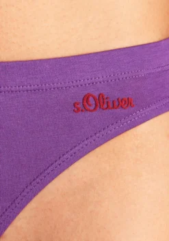 S.Oliver Bikinislip, (Packung, 3 St.), Mit Seitlichem Logodruck -Bikini Mode Geschaft 9447ac0e886ec45c284fc2162991c041