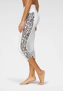 Bench. Caprileggings, Mit Leomuster Und Mesheinsatz -Bikini Mode Geschaft 959706a283fdd09636a4065a304abbc9