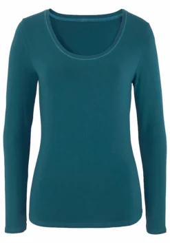 Vivance Langarmshirt, (2er-Pack), Aus Elastischer Baumwoll-Qualität -Bikini Mode Geschaft 9627ec2717c7c0dc2e3644daaf0ba802