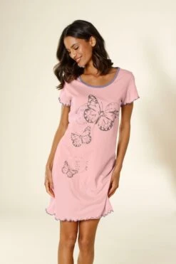 Vivance Dreams Nachthemd, Mit Schmetterling Motiv -Bikini Mode Geschaft 99a0b42e7ef688c0b615e5fbb3f7ae4c