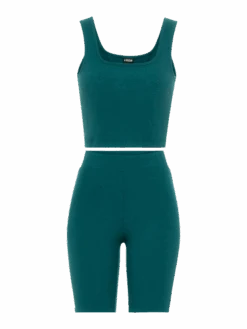 LSCN By LASCANA Shorty »Radlerhose Und Top Set«, (2 Tlg.), Mit Rippen -Bikini Mode Geschaft 9a0c9a1d4e790f591e769a5a65d36518