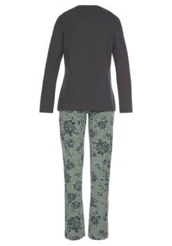 Vivance Dreams Pyjama, (2 Tlg., 1 Stück), Mit Großem Blumen-Druck -Bikini Mode Geschaft 9a5af1e50683ba6337485fd109342120