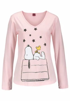 Peanuts Pyjama, (2 Tlg., 1 Stück), In Langer Form Im Niedlichen Snoopy-Design -Bikini Mode Geschaft 9a6461ecf7937618e22c667bd45f7abe