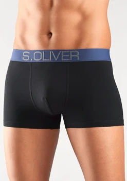 S.Oliver Boxer, (Packung, 4 St.), Mit Kontrastfarbenem Webbund -Bikini Mode Geschaft 9b95f6caf482cd10e60f96960ce55d3e