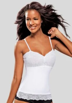 Nuance Shapingtop, Mit Hübscher Spitze, Basic Dessous