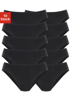 Petite Fleur Bikinislip, (Packung, 10 St.), In Klassischen Uni-Farben -Bikini Mode Geschaft 9c57c3323adce2d3d9cf777fadbb9aeb