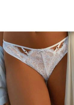 Vivance String, Dessous Aus Dezent Transparenter, Floraler Spitze