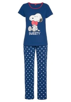 Peanuts Pyjama, (2 Tlg., 1 Stück), Mit Snoopy-Druck Und Pünktchen-Hose -Bikini Mode Geschaft 9cf324bd71d6258331319e105c8abb94