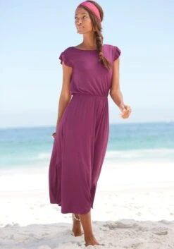 Beachtime Midikleid, Aus Viskosejersey