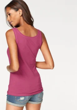 Vivance Tanktop, (2er-Pack), Aus Elastischer Baumwoll-Qualität -Bikini Mode Geschaft 9e8733a86da3afa66f054701de8cd512