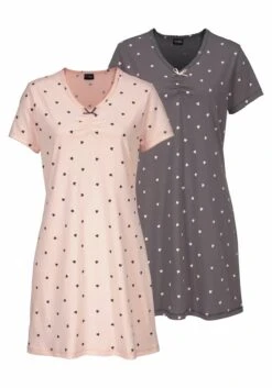 Vivance Dreams Nachthemd, (2er-Pack), Mit Herzchenprint -Bikini Mode Geschaft a05e570612b52a3f4fc171b93268fa7f