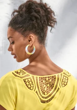 Vivance T-Shirt, (2er-Pack), Mit Weicher Häkelspitze Am Rücken -Bikini Mode Geschaft a19edb62fb3f65a769a5c4fcfa2dc83e