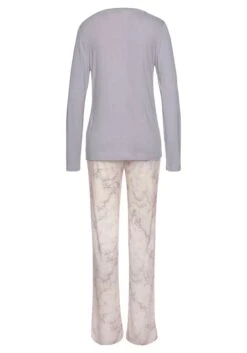 S.Oliver Pyjama, (2 Tlg., 1 Stück), Mit Marmorierten Print -Bikini Mode Geschaft a22c257e31573651c51518f3d969c362