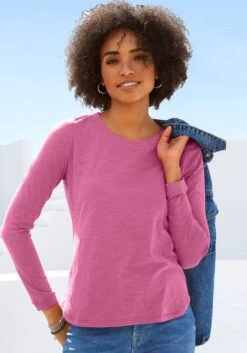 Vivance Langarmshirt, (Packung, 2er-Pack), Mit Breiten Rippbündchen -Bikini Mode Geschaft a626be3cd273233755727499f6cf8a75