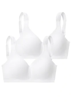 Petite Fleur Bügelloser BH, (Packung, 2 Stück), Aus Sanfter Baumwolle, Basic Dessous -Bikini Mode Geschaft a6b72d0a19698224e13043fb394d5c63