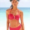 Vivance Bügel-Bandeau-Bikini, Mit Edlen Zierknöpfen