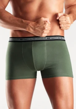 AUTHENTIC UNDERWEAR Boxer, (Packung, 4 St.), Schwarzer Webbund Mit Logoschriftzug -Bikini Mode Geschaft a8ec20bd76af1909a39ba7af3a6bf0a2