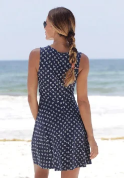Beachtime Strandkleid, Mit Ankerdruck -Bikini Mode Geschaft a96773a47e88ed22f188fbd0a29c1596