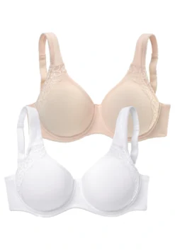 Petite Fleur Minimizer-BH, (Packung, 2 Stück), Mit Bügel, Mit Doppellagigen Cups Und Breiteren Trägern, Basic Dessous -Bikini Mode Geschaft aad6e10376c92999ac975545fd176fa8