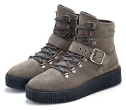 Elbsand Stiefelette, Boots Aus Weichem Leder Mit Reißverschluss Und Schnürung