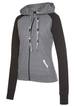 Bench. Kapuzensweatjacke, Mit Farblich Abgesetzten Ärmeln -Bikini Mode Geschaft ae2f8631f692cc17fca7bcaf54b73516