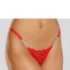 Petite Fleur Gold String, Mit Extravaganten Glitzeraccessoires -Bikini Mode Geschaft aefe89a17478156a59992c8d55fdd211